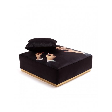 SELETTI Pouf Modulare Rossetto Nero