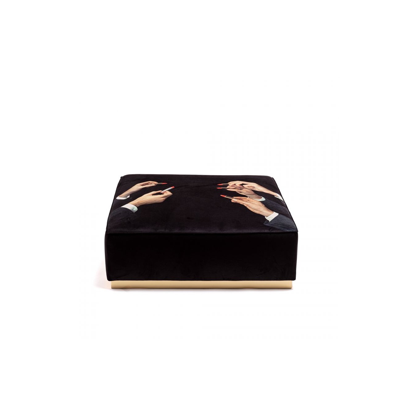 SELETTI Pouf Modulare Rossetto Nero