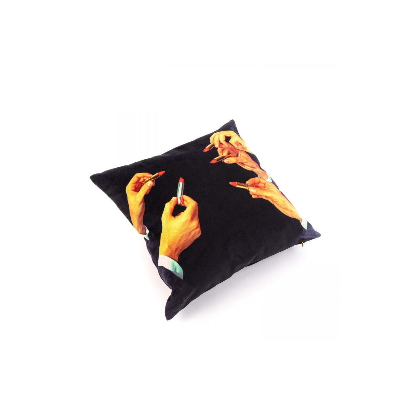 SELETTI Oreiller Rouge à lèvres noir