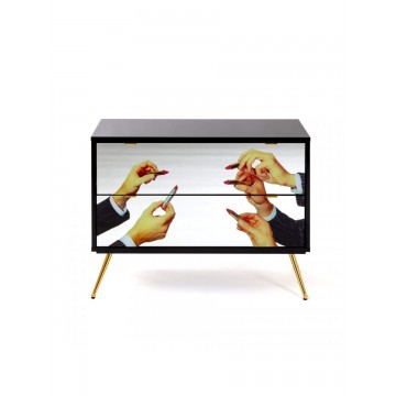 SELETTI Cassettiera 2 Cassetti Rossetti