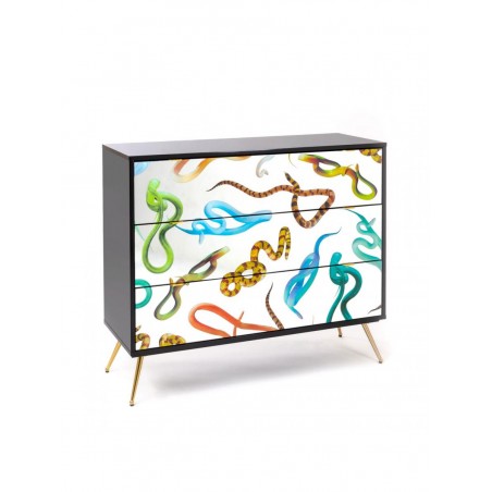 SELETTI Kommode 3 Schubladen serpents