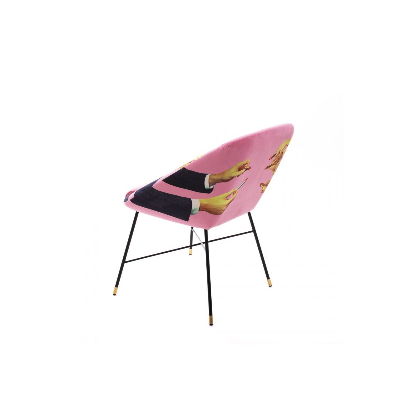 SELETTI Sedia Imbottita - Rossetti Rosa