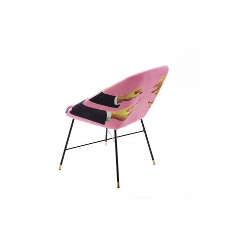 SELETTI Sedia Imbottita - Rossetti Rosa