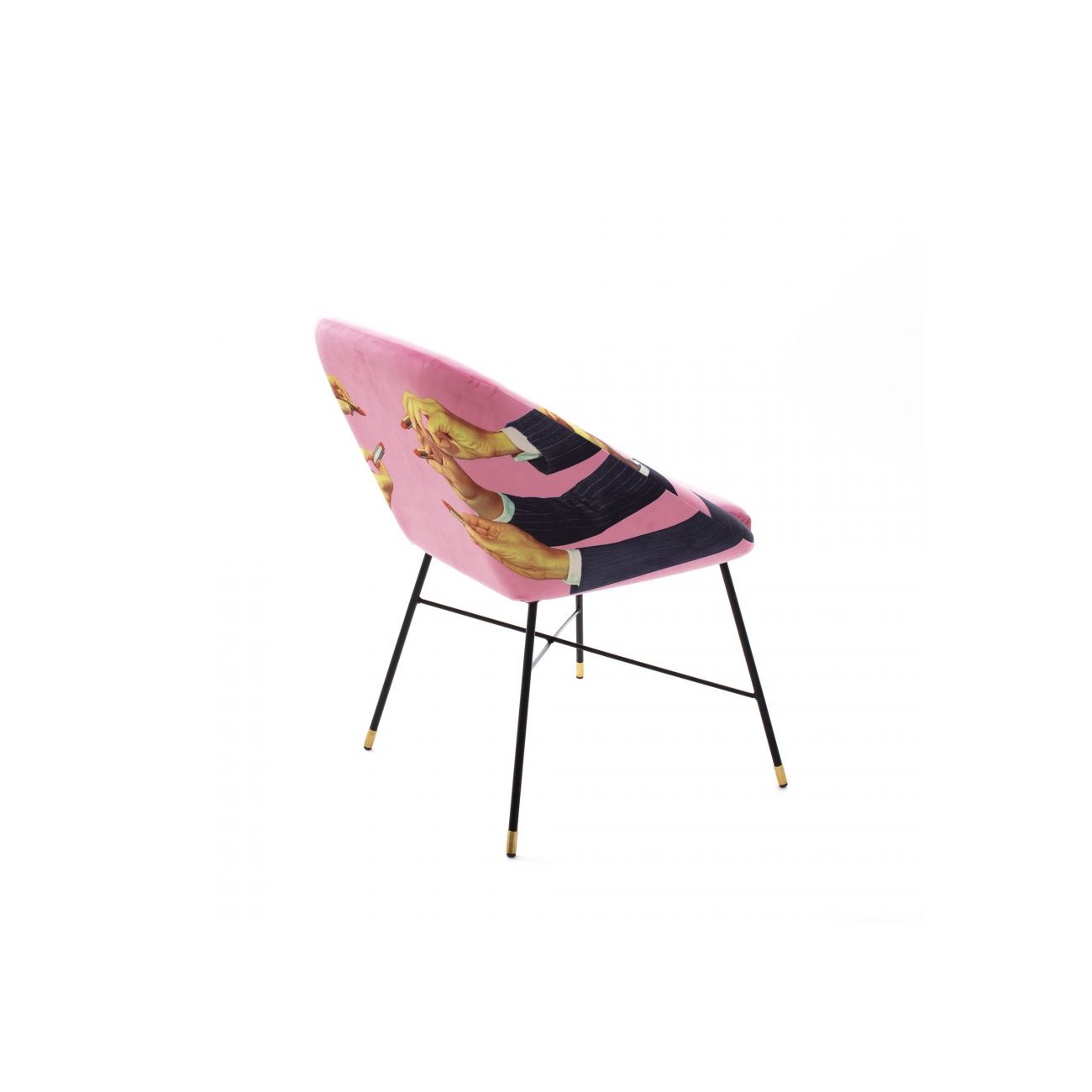 SELETTI Sedia Imbottita - Rossetti Rosa