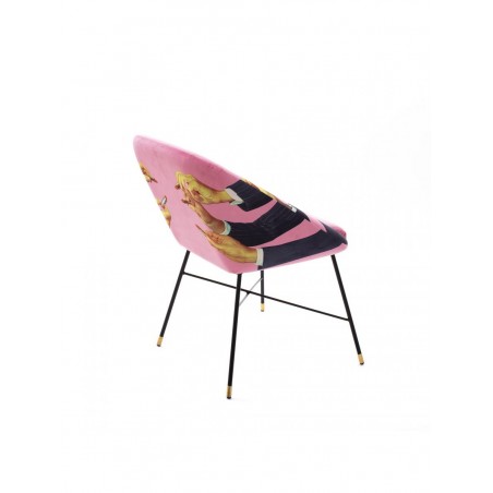 SELETTI Sedia Imbottita - Rossetti Rosa