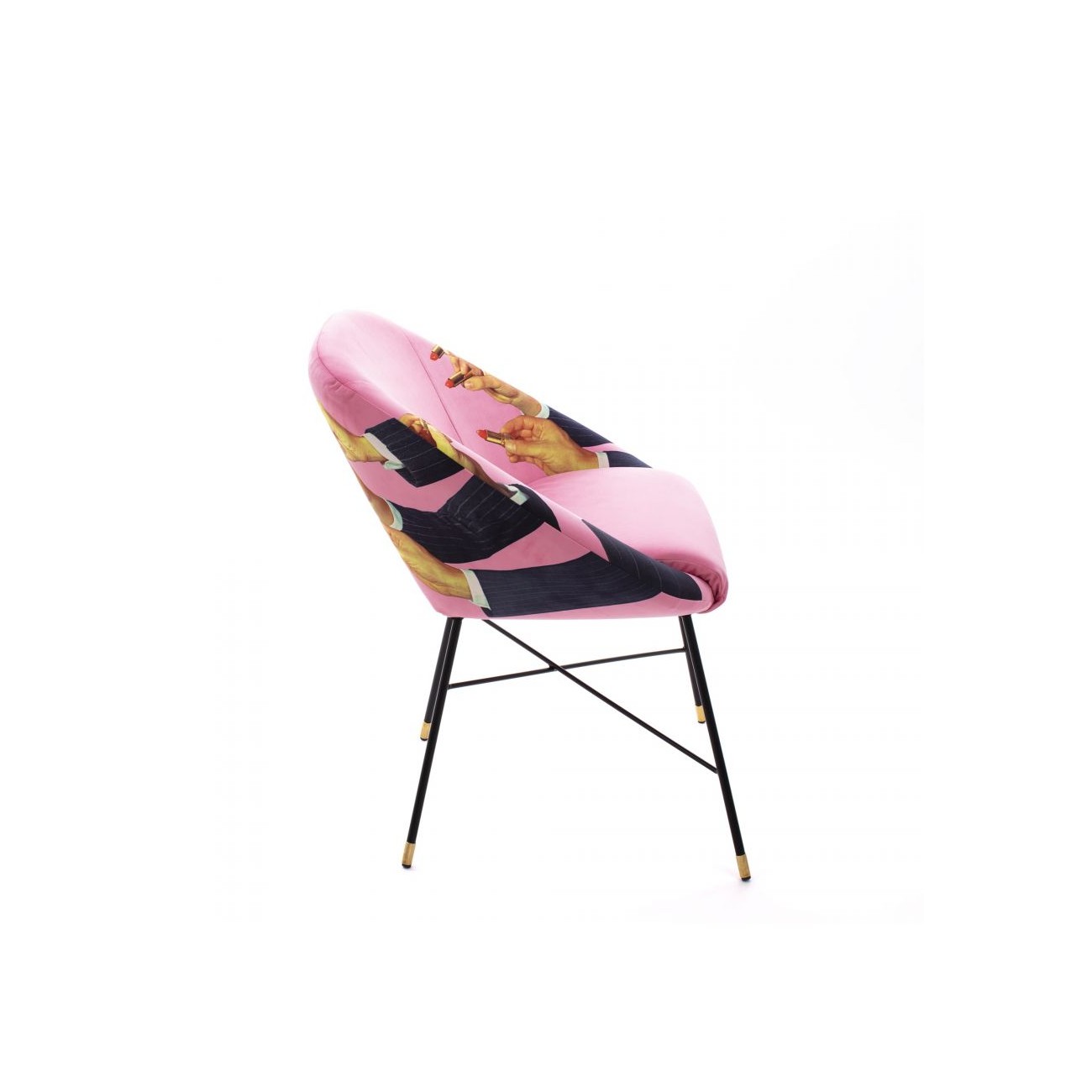 SELETTI Sedia Imbottita - Rossetti Rosa