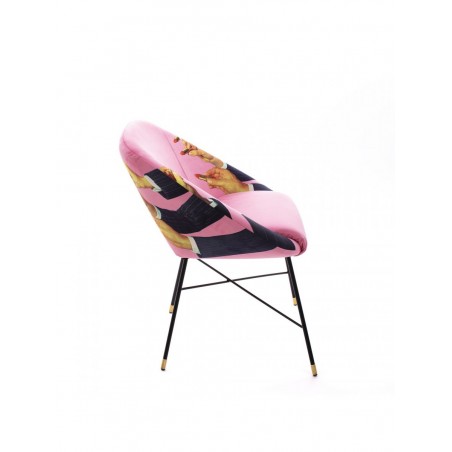 SELETTI Sedia Imbottita - Rossetti Rosa