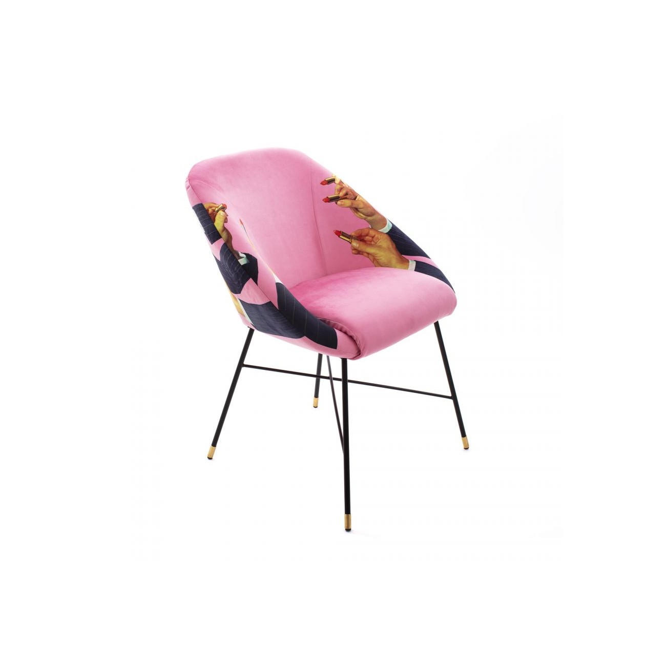 SELETTI Sedia Imbottita - Rossetti Rosa