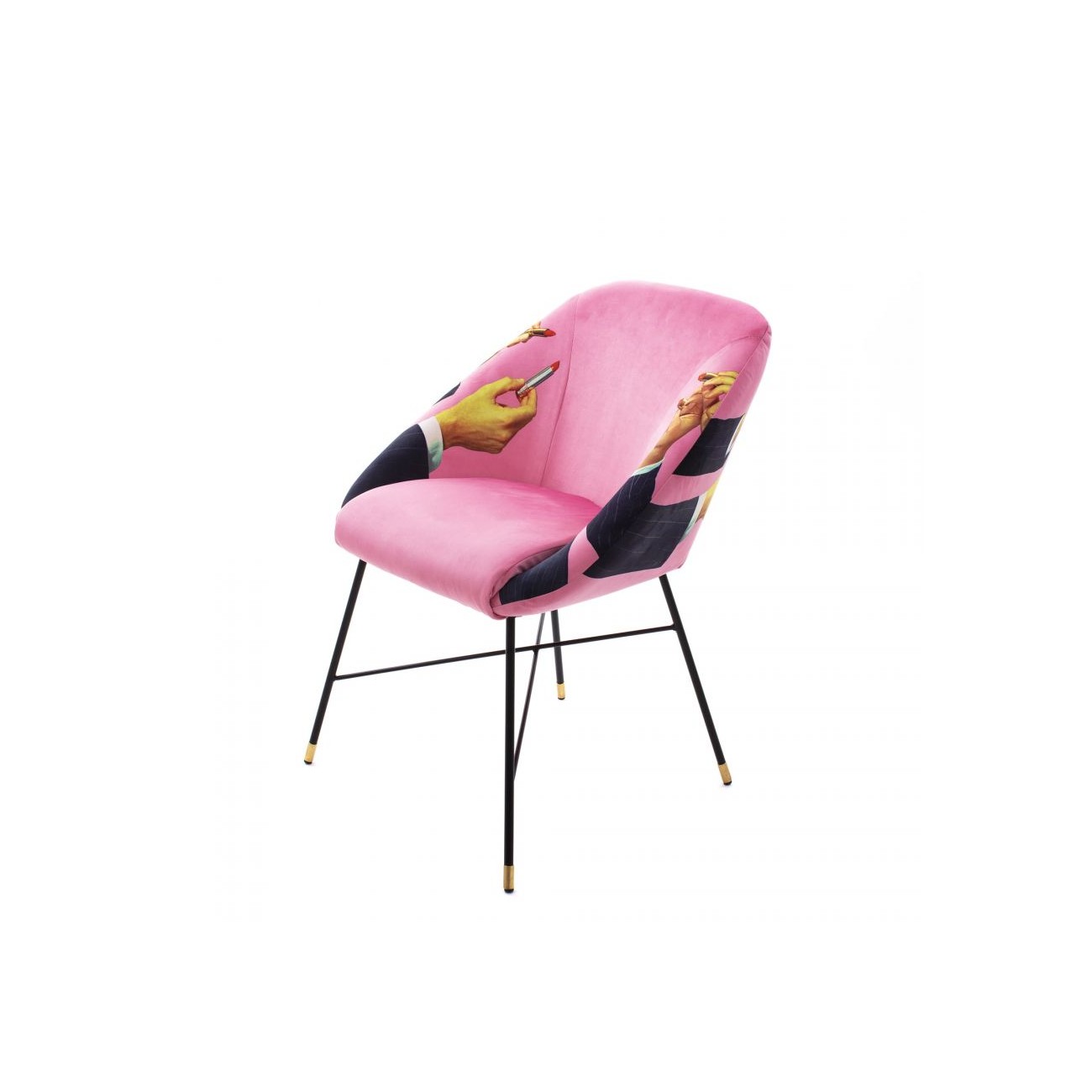 SELETTI Sedia Imbottita - Rossetti Rosa