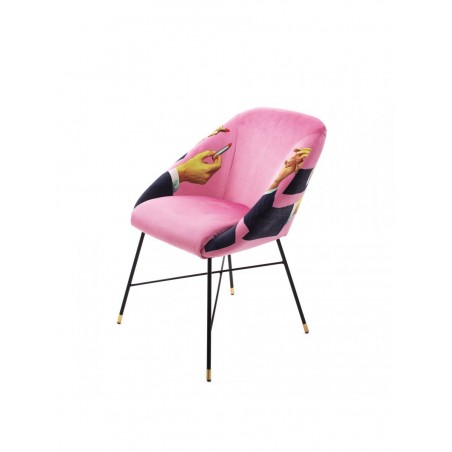 SELETTI Sedia Imbottita - Rossetti Rosa