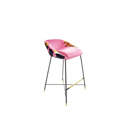 SELETTI High stool - Pink lipstick