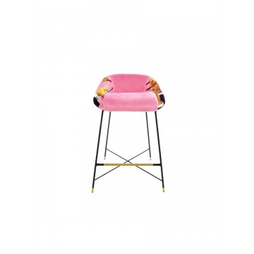 SELETTI High stool - Pink lipstick