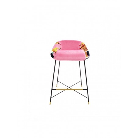 SELETTI High stool - Pink lipstick