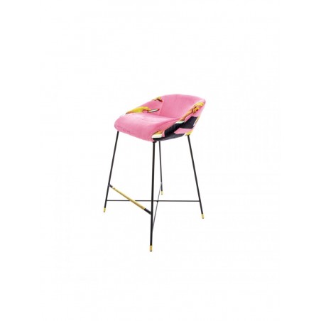SELETTI High stool - Pink lipstick