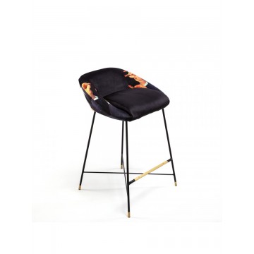 SELETTI High stool - Lipstick black