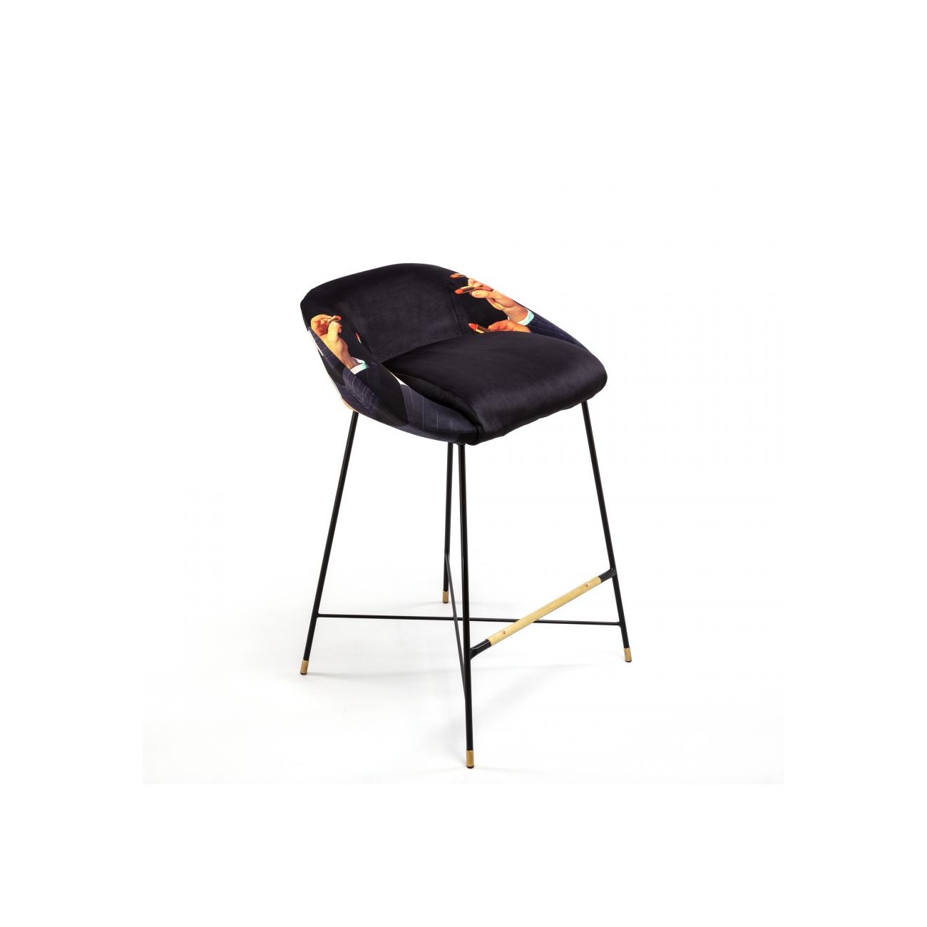 SELETTI Tabouret haut - Rouges à lèvres noir