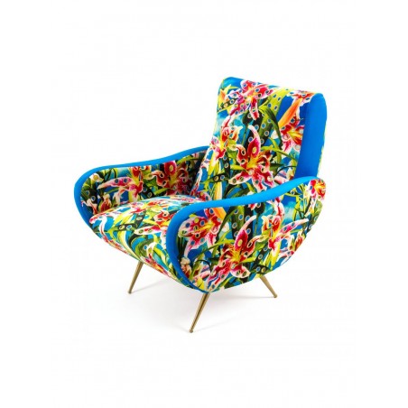 SELETTI Fauteuil - Fleurs avec des trous