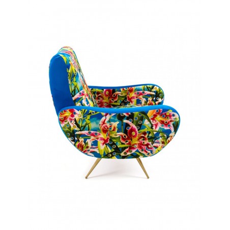 SELETTI Fauteuil - Fleurs avec des trous