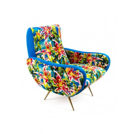 SELETTI Fauteuil - Fleurs avec des trous