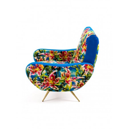 SELETTI Fauteuil - Fleurs avec des trous