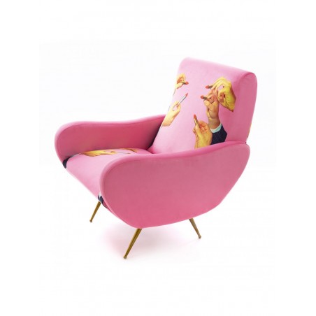 SELETTI Armchair - Lipstick pink