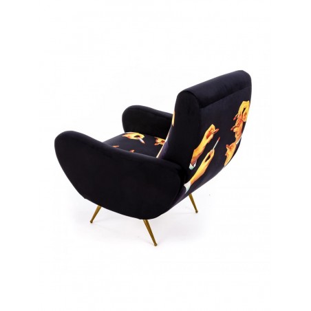 SELETTI Armchair - Lipsticks black