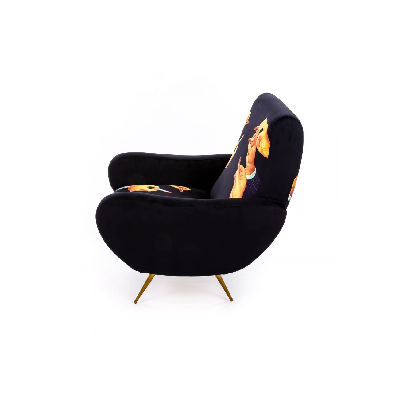 SELETTI Armchair - Lipsticks black