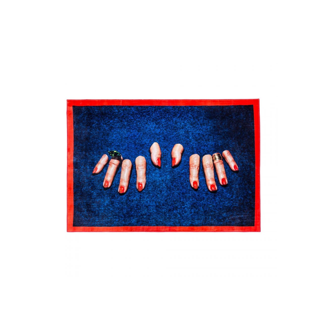SELETTI Rectangular rug - Fingers