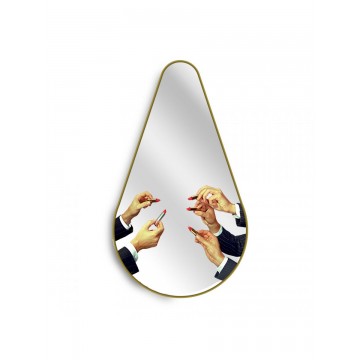 SELETTI  Specchio Cornice Oro Pera - Rossetti