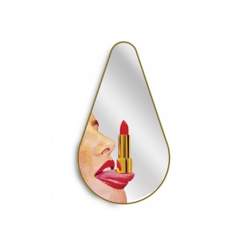 SELETTI  Mirror Frame Gold Pear - Language