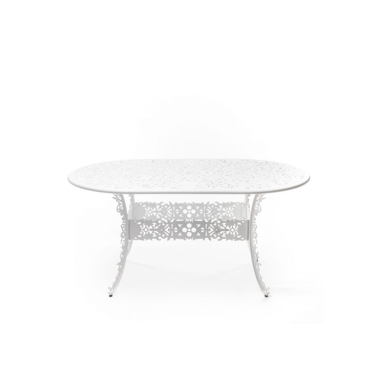 SELETTI Industry Collection Table ovale en aluminium