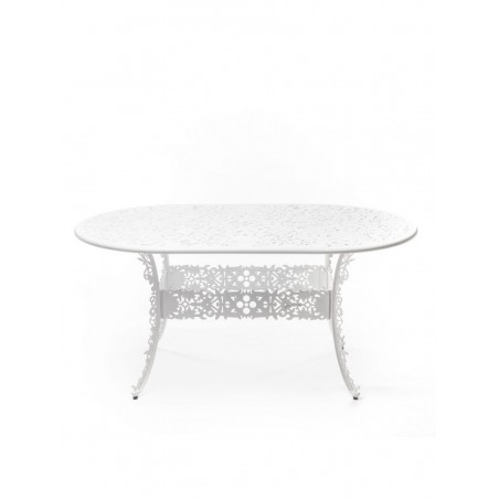 SELETTI Industry Collection Table ovale en aluminium