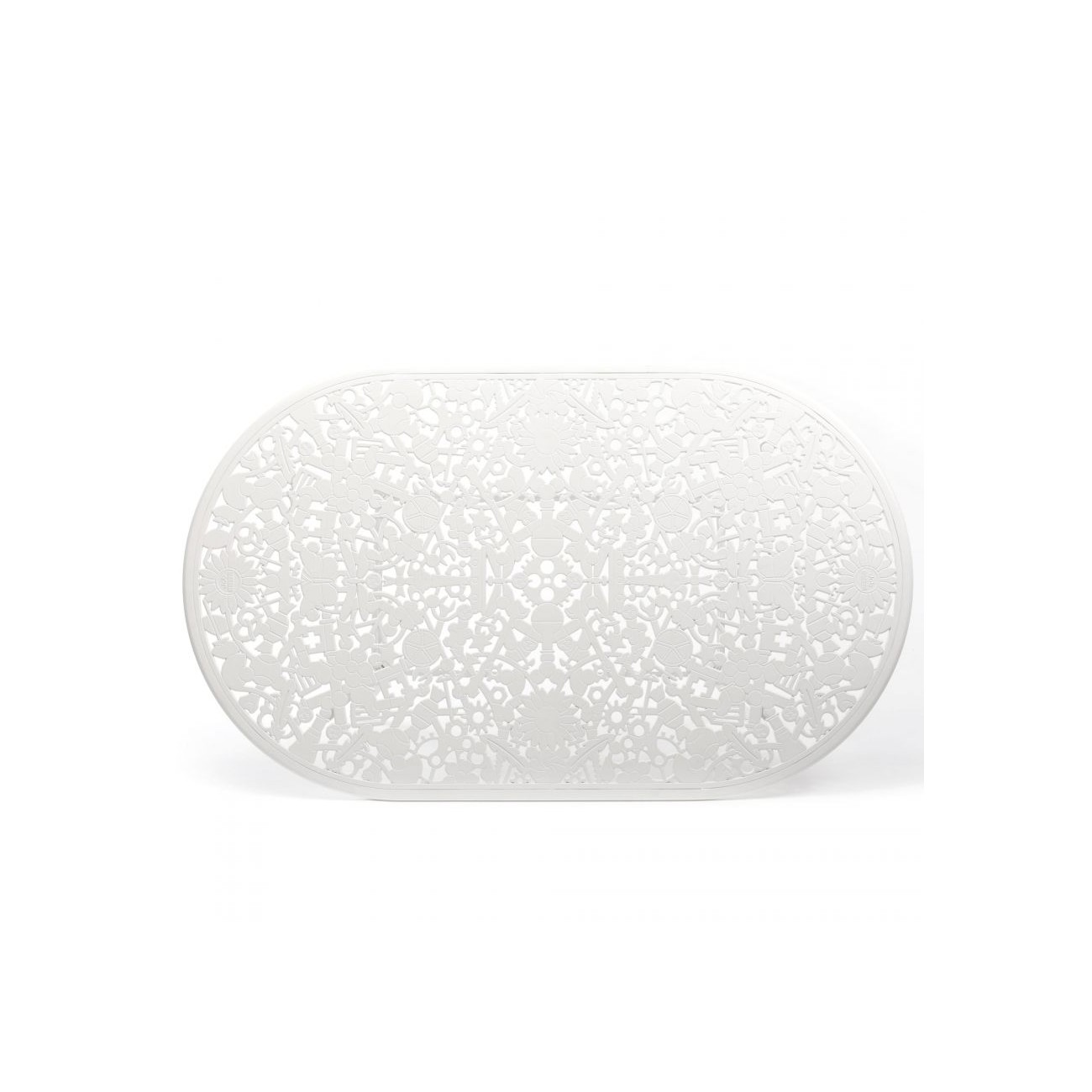 SELETTI Industry Collection Table ovale en aluminium