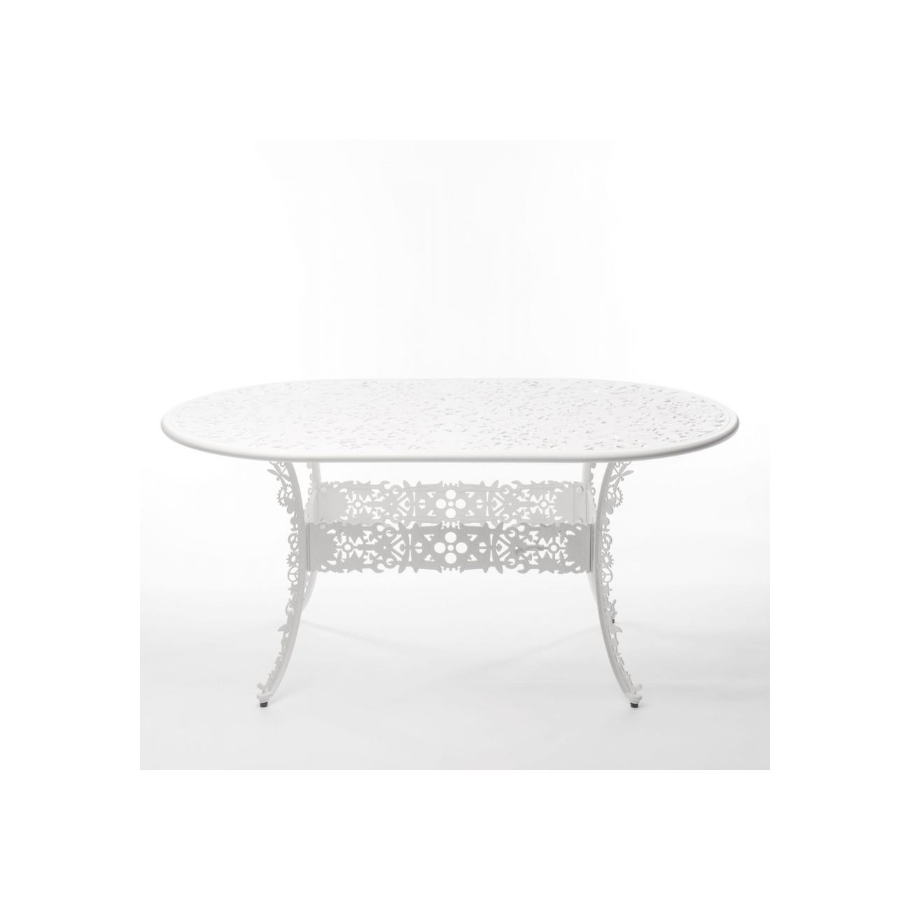 SELETTI Industry Collection Table ovale en aluminium