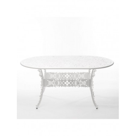 SELETTI Industry Collection Table ovale en aluminium