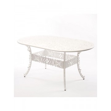 SELETTI Industry Collection Table ovale en aluminium