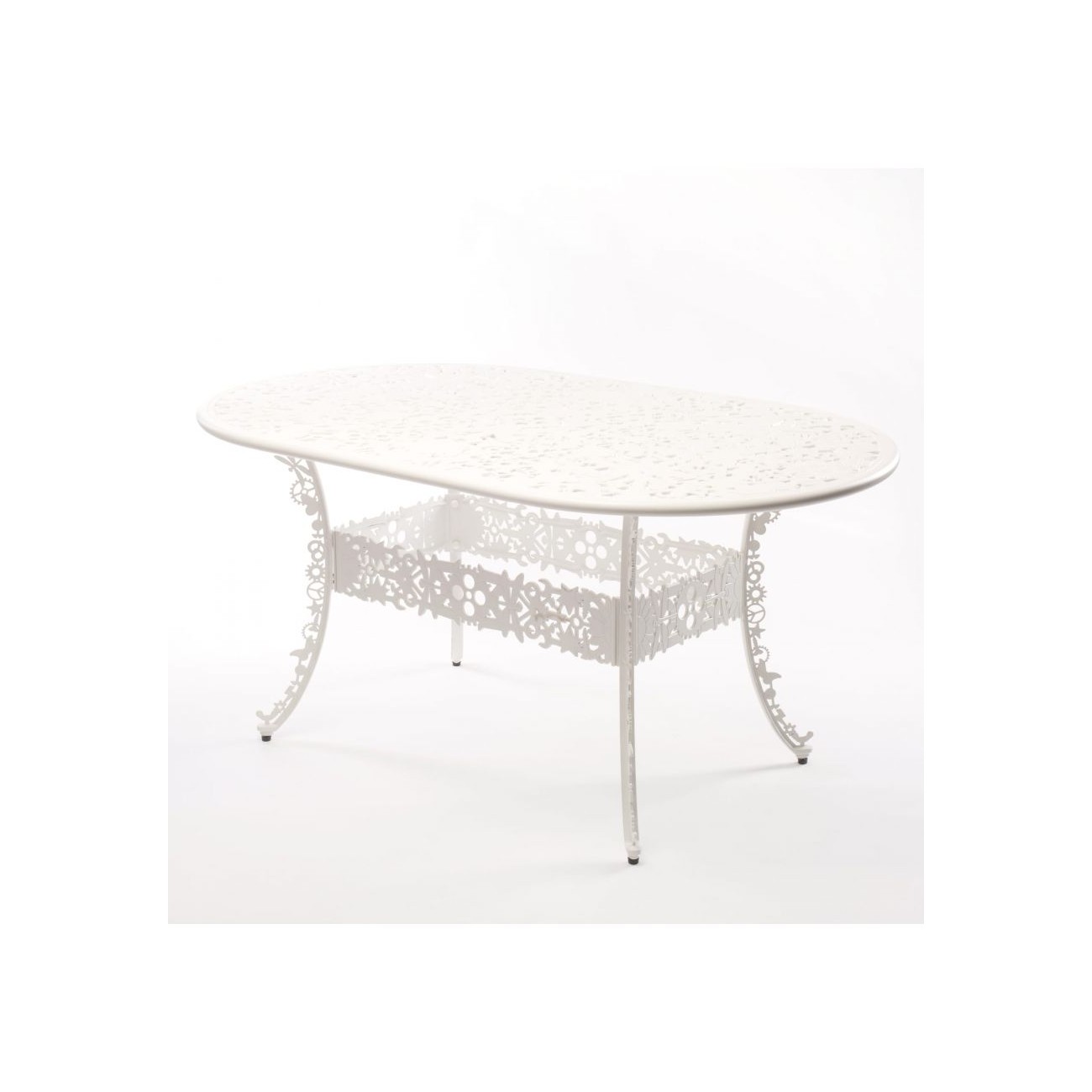 SELETTI Industry Collection Table ovale en aluminium
