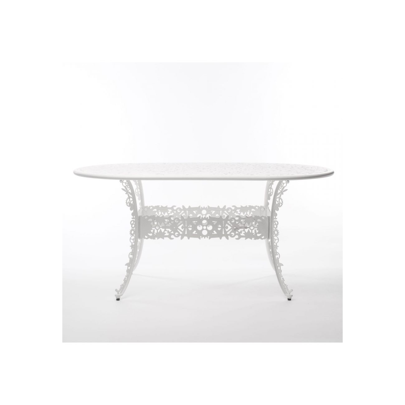 SELETTI Industry Collection Table ovale en aluminium