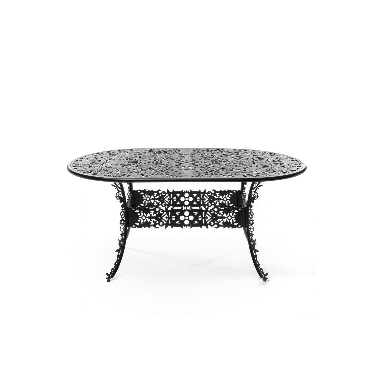 SELETTI Industry Collection Table ovale en aluminium
