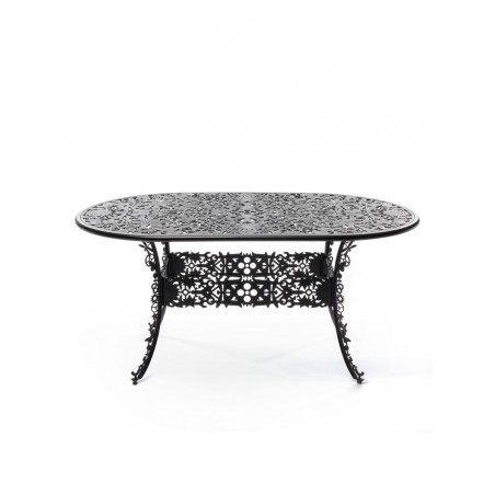 SELETTI Industry Collection Table ovale en aluminium