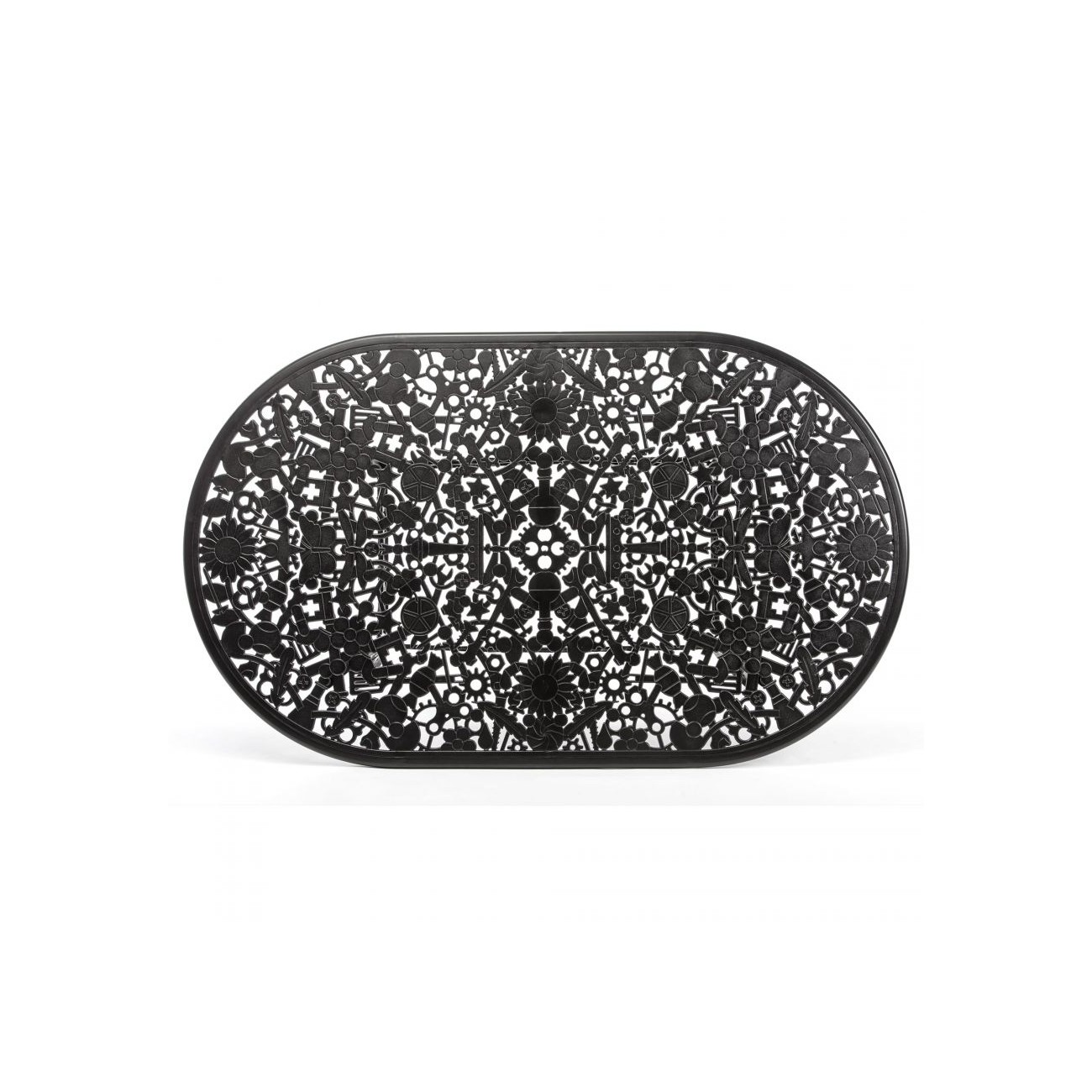 SELETTI Industry Collection Table ovale en aluminium