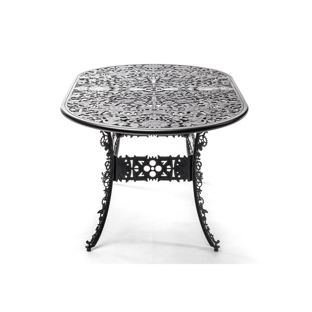 SELETTI Industry Collection Table ovale en aluminium