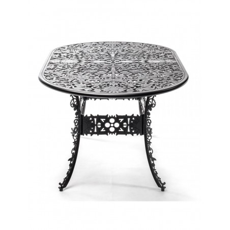 SELETTI Industry Collection Table ovale en aluminium