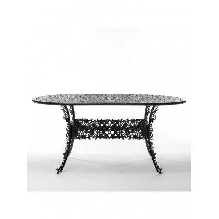 SELETTI Industry Collection Table ovale en aluminium