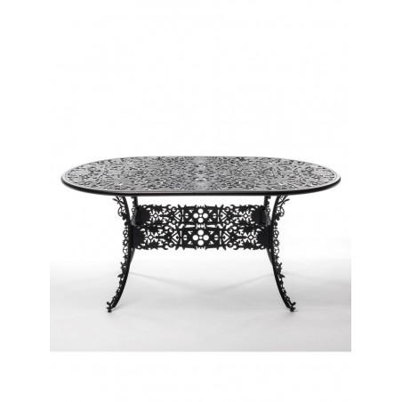 SELETTI Industry Collection Table ovale en aluminium