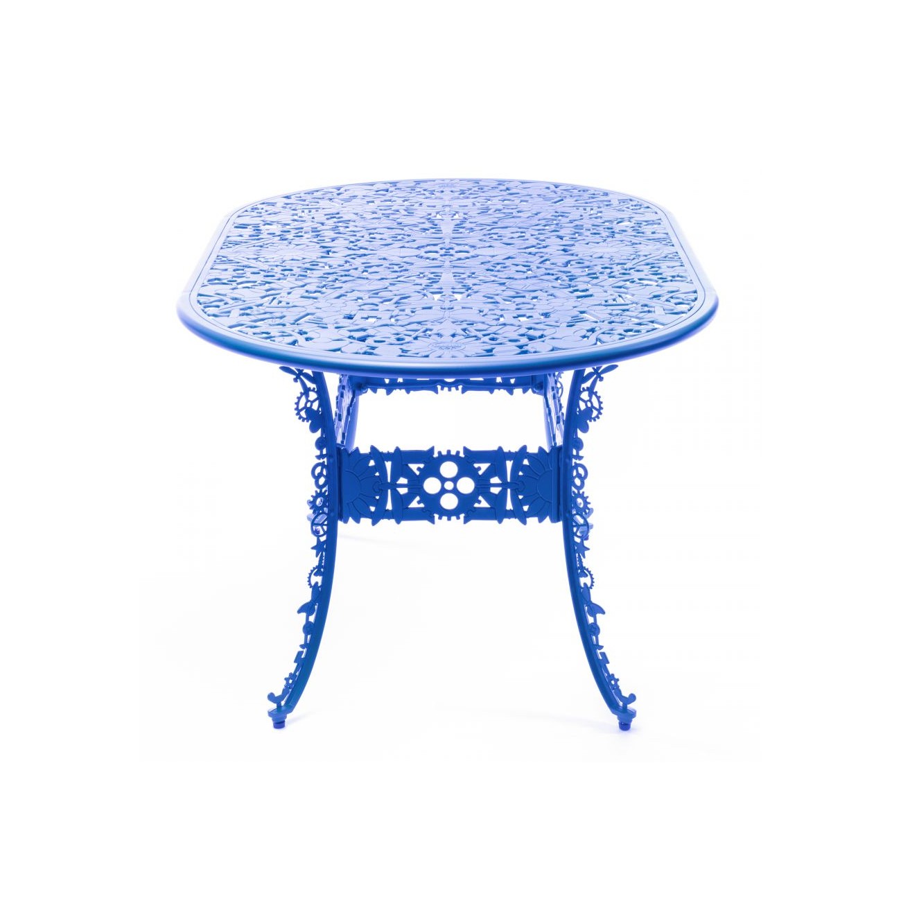 SELETTI Industry Collection Table ovale en aluminium