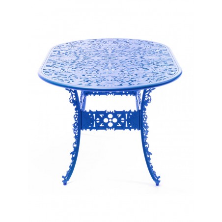 SELETTI Industry Collection Table ovale en aluminium