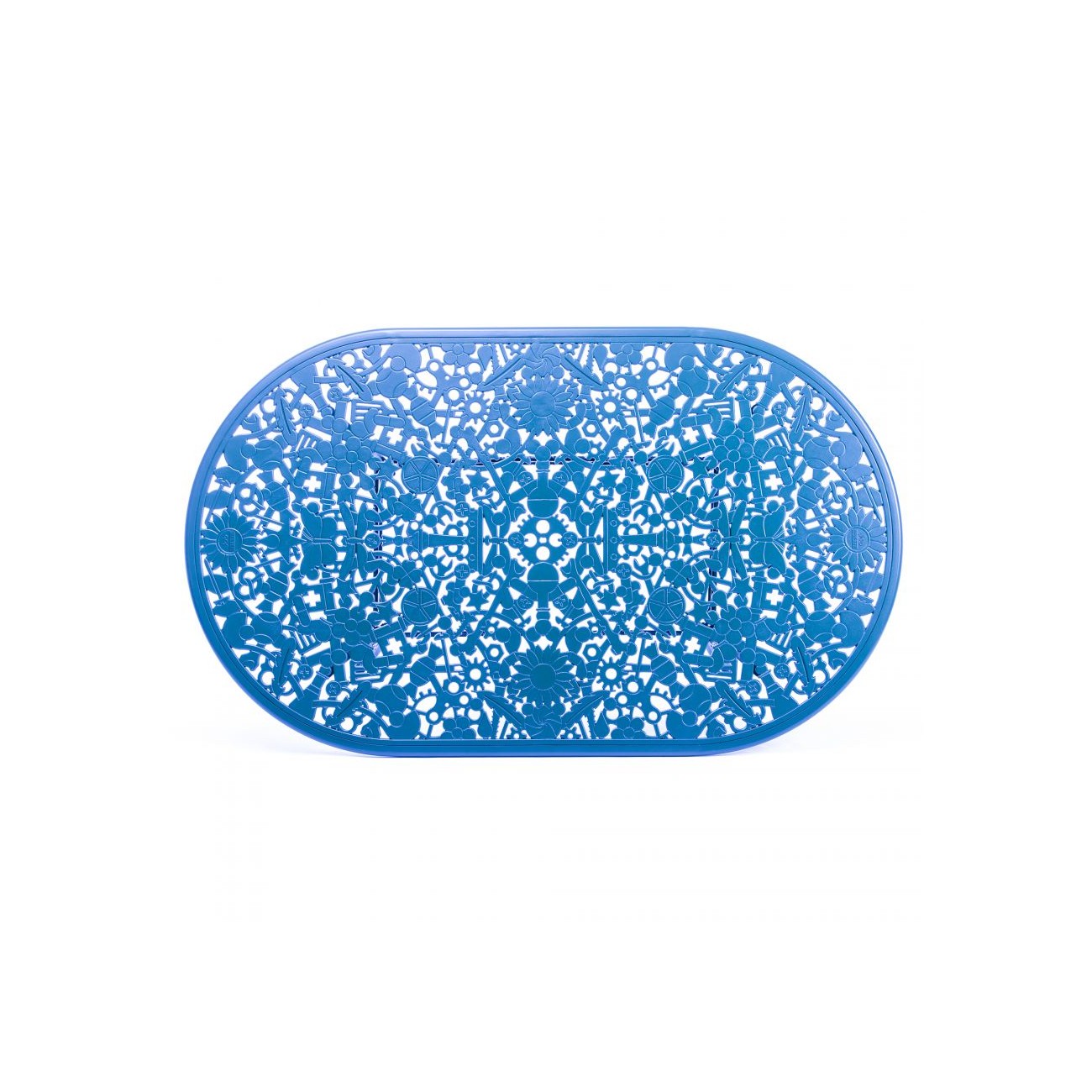 SELETTI Industry Collection Table ovale en aluminium