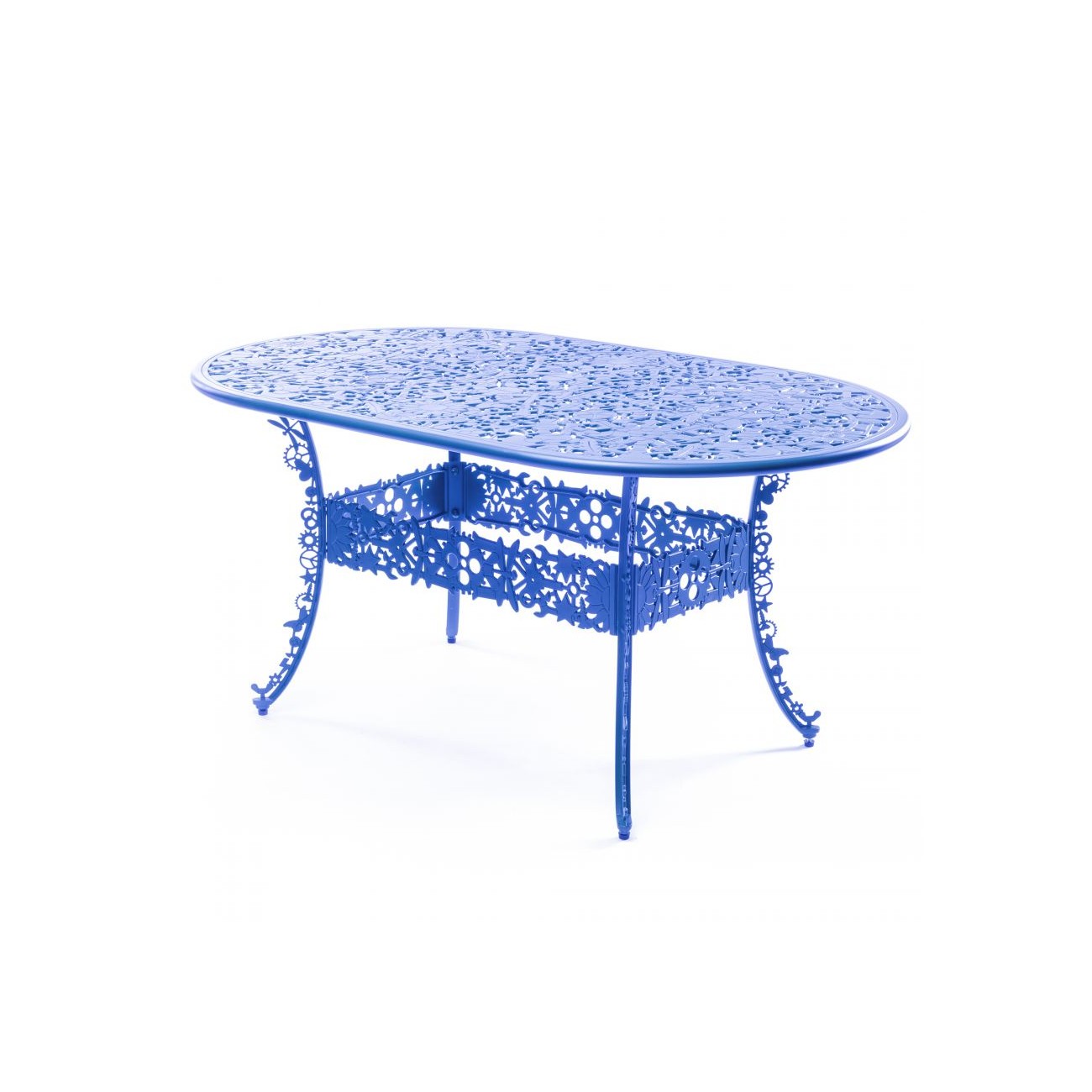 SELETTI Industry Collection Table ovale en aluminium