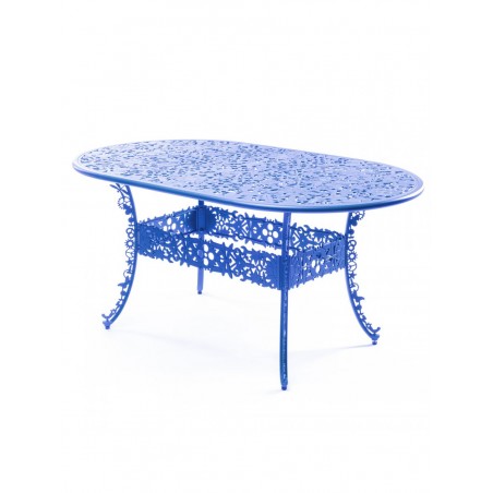 SELETTI Industry Collection Table ovale en aluminium